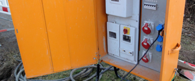 Baustrom bei Freitag-Elektro in Münchsteinach
